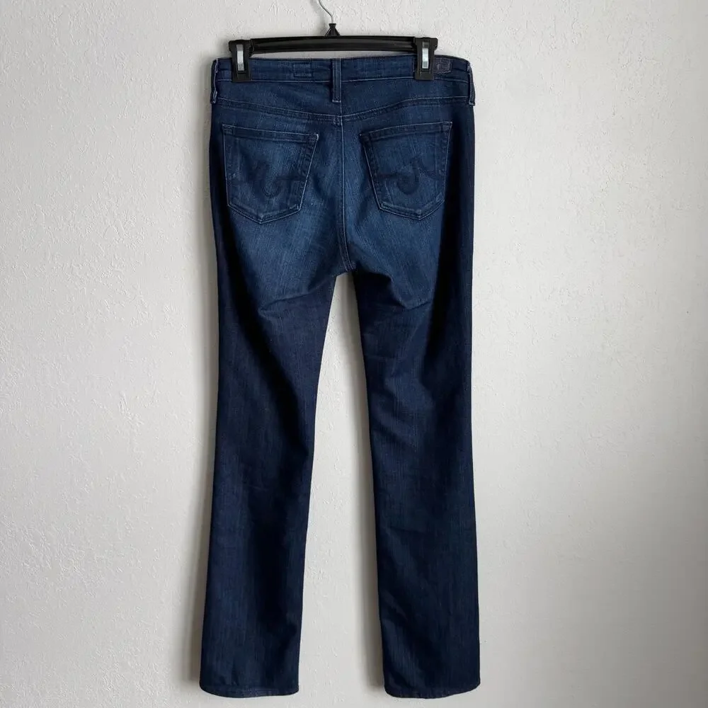 AG Adriano Goldschmied Dark Wash The Alexa Mid Rise Slim Boot Jeans Womens 28 - Picture 6 of 6